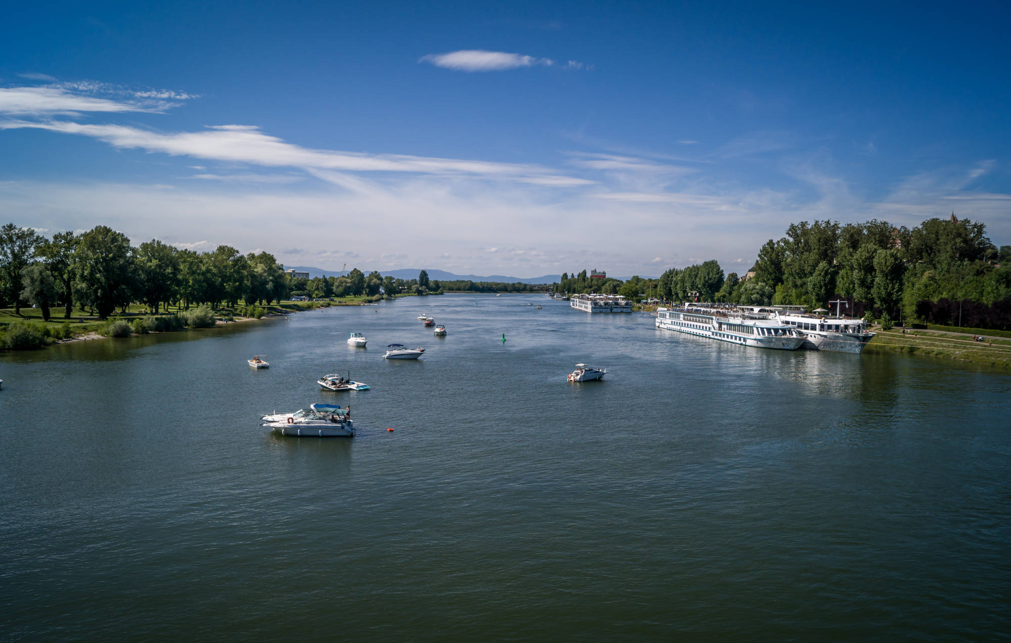 Vue sur les bords du Rhin - Ile du Rhin, Vogelgrun